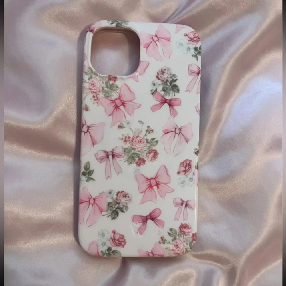Velvet Caviar Posie Pink Bow iPhone 13 Case